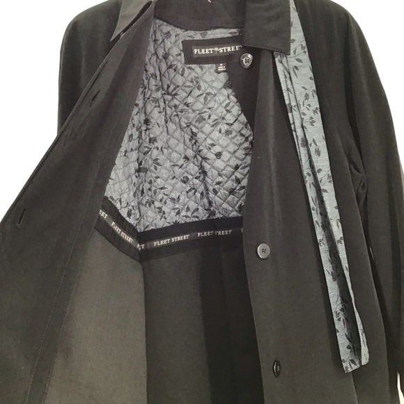 Fleet Street Rain Wear NWT Women’s All Weather Trench Coat W/Scarf Black Size 6 - Picture 3 of 11